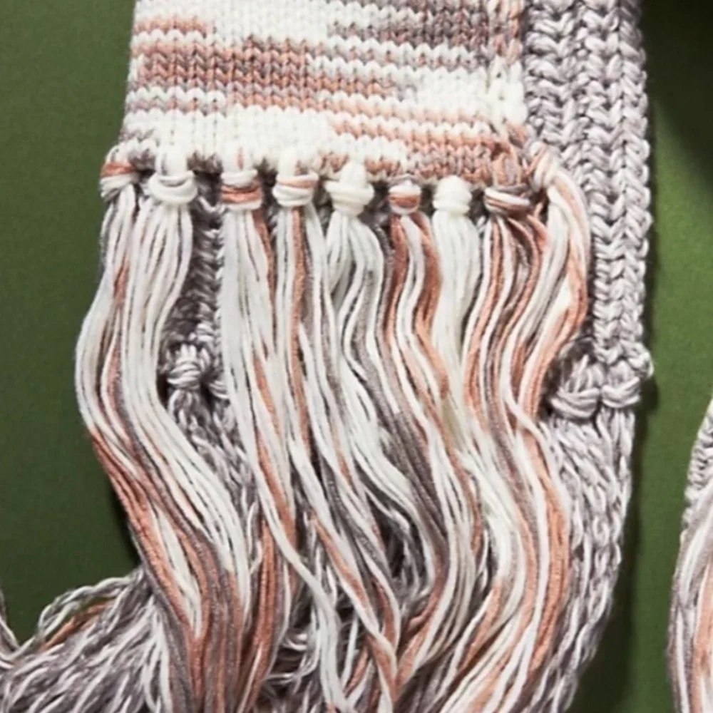 - Anthropologie fringe pocket Scarf New without tags